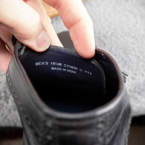 Cole Haan Martin Chukka Boot In Black Leather | Size 10.5 | C11650 - Picture 6 of 10